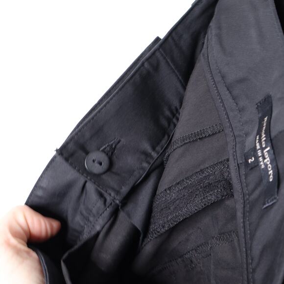 NANETTE LEPORE Lace Trouser Pants Skinny Mid Rise Work Lined Black Women's 2 - Picture 7 of 10